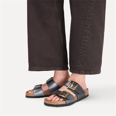 Birkenstock Sydney Lux Buckle Birko-Flor - Metallic Black